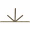 Ekena Millwork Saratoga Rough Sawn Timber Gable Bracket, Douglas Fir, 108"W x 68"H x 2"D x 4"F, 15/12 Pitch GBW108X68X0204SAR00RDF - alternate 2